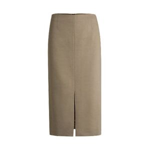 Boss Pencil skirt in wool, linen and stretch