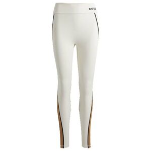 Boss Slim-fit leggings with side stripes and logo detail