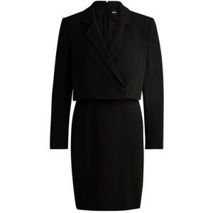 Boss Tailored dress in matte fabric