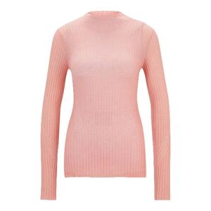 Boss Wool-blend slim-fit sweater with side slits