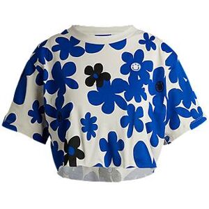 HUGO Cotton-jersey relaxed-fit T-shirt with floral print