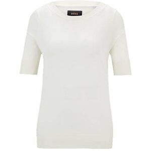 Boss Short-sleeved top in a silk blend