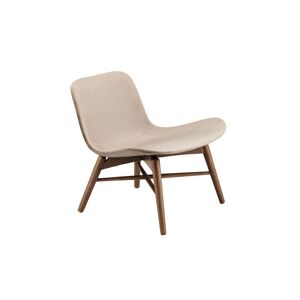 NORR11 Langue Lounge Chair Velvet SH: 36 cm - Light Smoked Beech/Velvet Taupe 710