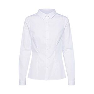 ICHI Women's Regular Fit Long Sleeve Blouse White UK 12