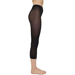 ESPRIT Women's Capri Leggings Cotton Blend, Pack of 1, Various Colours Colours, size 36-46 (S-XXL) – opaque basic leggings made of skin-friendly cotton (Cotton Capri W Ca) Black (Black 3000) Plain Blickdicht, size: xxl