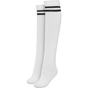 Urban Classics Unisex Ladies College Socks Stockings Knee Socks Matt Fein white / black