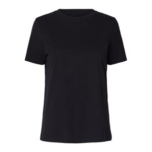 SELECTED FEMME Damen SFMY Perfect SS Tee-Box Cut NOOS T-Shirt, Schwarz (Black), 40 (Herstellergröße: L)