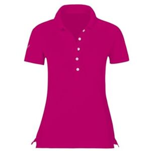 Trigema Women's Polo Shirt with Swarovski® Crystals, magenta