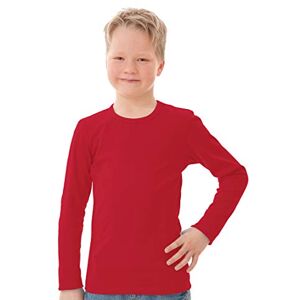 Trigema Boys' Long-Sleeved Shirt, Red (cherry 036)