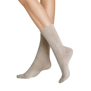 Hudson Women's Calf Socks, Beige (Chinin-Mel. 0713), Size 6/8