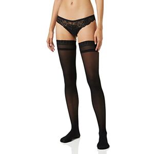 GLAMORY Damen Vital 40 Halterlose Strümpfe Stützstrümpfe, 40 DEN, Schwarz, 3XL Größen