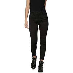 ONLY Women's Onlroyal High Sk Pim600 Noos 15093134 Jeans, Black, EU L / 32