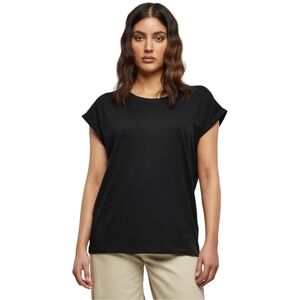 Urban Classics Women's Extended Shoulder Tee T-Shirt, Darkshadow, XL, black