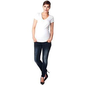 Noppies Damen Jeans OTB Skinny Britt Umstandsjeans, Blau (Dark Stone Wash C296), 38