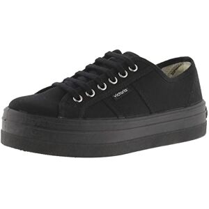 victoria Damen Low-top 109201-WOMEN Low-TOP Barcelona Canvas Monochrome & PLATTFORM Negro 40