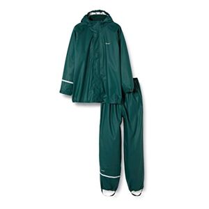 Celavi Unisex Basic Suit Solid Raincoat, Green, 110 cm