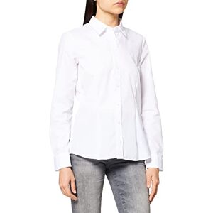 Seidensticker Women’s Blouse – Non-Iron, Slightly Fitted Shirt Blouse with Shirt Blouse Collar – Short Sleeve – 100% Cotton -