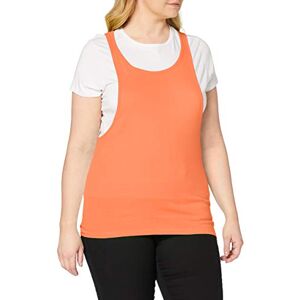 Urban Classics TB462 Damen Sport T-Shirt Ladies Loose Burnout Tanktop orange (Neonorange) X-Small