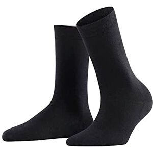 FALKE Soft Merino Virgin Wool Cotton Socks, Warm and Thick Women’s Plain, Reinforced Socks for Cold Days, Breathable, Black/Blue/Many Other Colours, 1 Pair EU Size 35-42 (Softmerino W So-47488) Black (Black 3009) Plain Blickdicht, size: 39-40