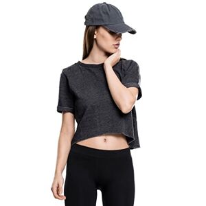 Urban Classics Women's Short Sleeve Sweatshirt Grey Medium