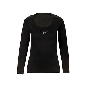 Trigema Women's Long regular Long-Sleeved Shirt Black Schwarz (schwarz 008) 8