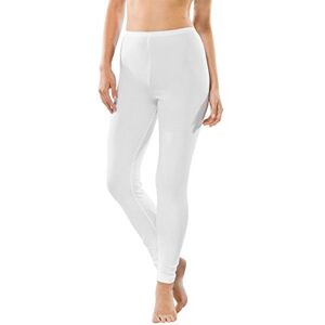 Schiesser Women's Luxury Plain Long Johns White Weiß (100-weiss) 12 (Brand size: M)