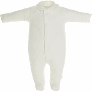 Cambrass Unisex Baby All in One Velvet Playsuit with Collar Beige Premature