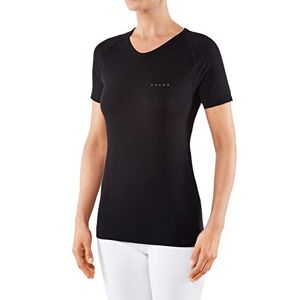 FALKE ESS Women Warm Short Sleeve Comfort Fit top, Size S, Black, polyamide mix Sweat wicking, fast drying, protection in mild to cold temperatures