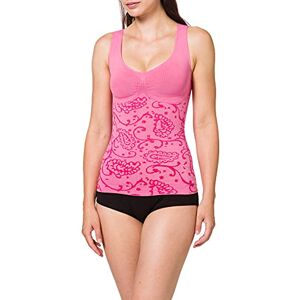 belly cloud Women's Figure-Shaping Top Allover Paisley, Hot Pink 522