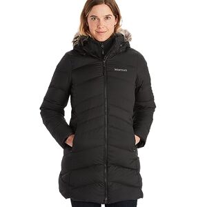 Marmot Women's Wm's Montreal Coat Lightweight Down Jacket, 700 Fill-Power, Warm Parka, Winter Coat, Water-Repellent, Windproof, black, xl