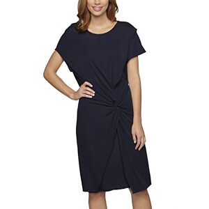 APART Fashion Women's A-Line Plain Short Sleeve Dress Blue Blau (tintenblau) 10