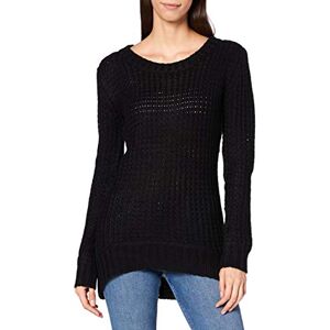 Urban Classics Damen Ladies Long Wideneck Sweater Pullover, Schwarz (Black 7), XL EU