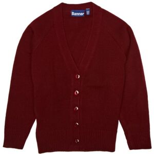 Banner Mädchen, Strickjacke, Premier V-Neck School, Kastanienbraun, 76,2 cm (30 Inch)