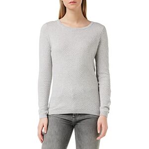 VERO MODA VERO MODO Vmcare Women’s Long Sleeve Round Neck Jumper with Structured Pattern Slim Fit