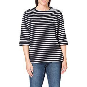 Armor Lux Women's 5409 Striped 3/4 Sleeve T-Shirt, Blue (Bi8 Rich Navy/Blanc), 22