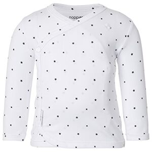 Noppies “Anne” babies’ and children’s unisex long-sleeved shirt (U Tee Ls Anne Aop) White Starred, size: 50