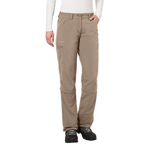 VAUDE Farley Women's Zip-Off Capri Pants, beige, 42