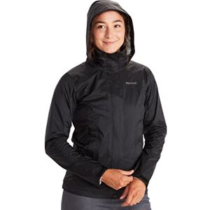Marmot Women's Precip Jacket, Hardshell Rain Jacket, Windproof, Waterproof, Breathable, black, XS