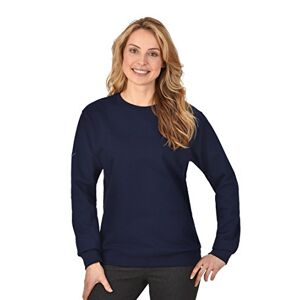 Trigema Women's Sweatshirt Organic Cotton 579501, Navy-c2c