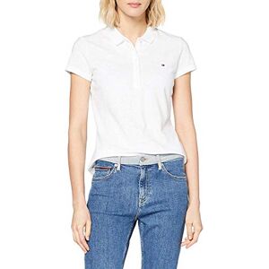 Tommy Hilfiger Heritage Slim Fit Women's Short-Sleeved Polo Shirt, Classic White