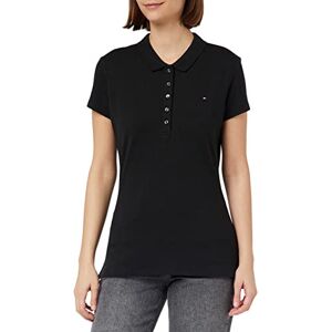 Tommy Hilfiger Heritage Slim Fit Women's Short-Sleeved Polo Shirt, Masters Black