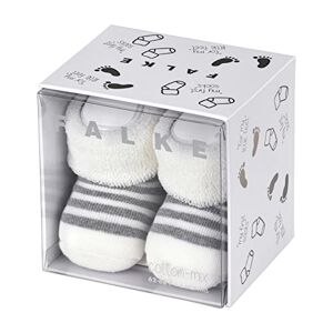 FALKE Striped Newborn Socks B So, Unisex Baby Socks (Erstlingsringel B So) White (off-white 2041) Striped Blickdicht, size: 62-68