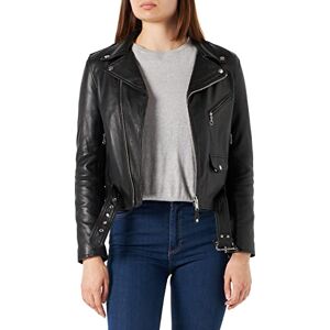 Schott NYC Damen Lederjacke LCW8600, Gr. 40 (Herstellergröße: L), Schwarz