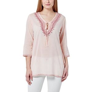 berydale Women's Tunic With Embroidery, Pearls and Rhinestones, pink/old pink, S