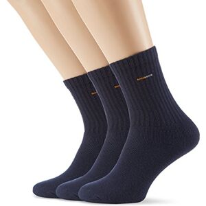 Camano pack of 3 unisex basic sports socks with comfort cuffs, for men and women. -