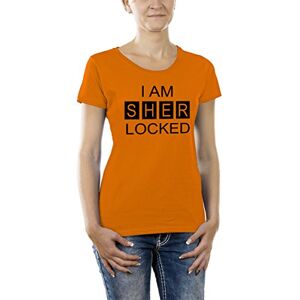 Touchlines Women's Girlie T-Shirt I am Sher Locked orange Size:XXL