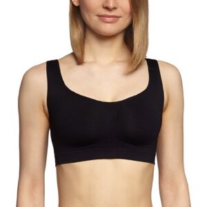 belly cloud Women's Functional Underwear, Seamless Bustier, Black (Black)