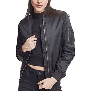 Urban Classics Urban Classic Women's Basic Bomber Jacket (Ladies Basic Bomber Jacket) Black (Black 00007), size: xl