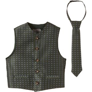 G.O.L. Boys' Jacquard Vest and Tie Set, Green (Green 5)