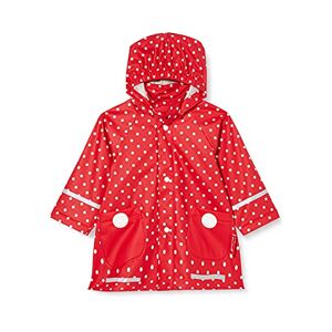 Playshoes Unisex Children's Rain Jacket, Windproof and Waterproof Raincoat, Rain Wear, Red Spots